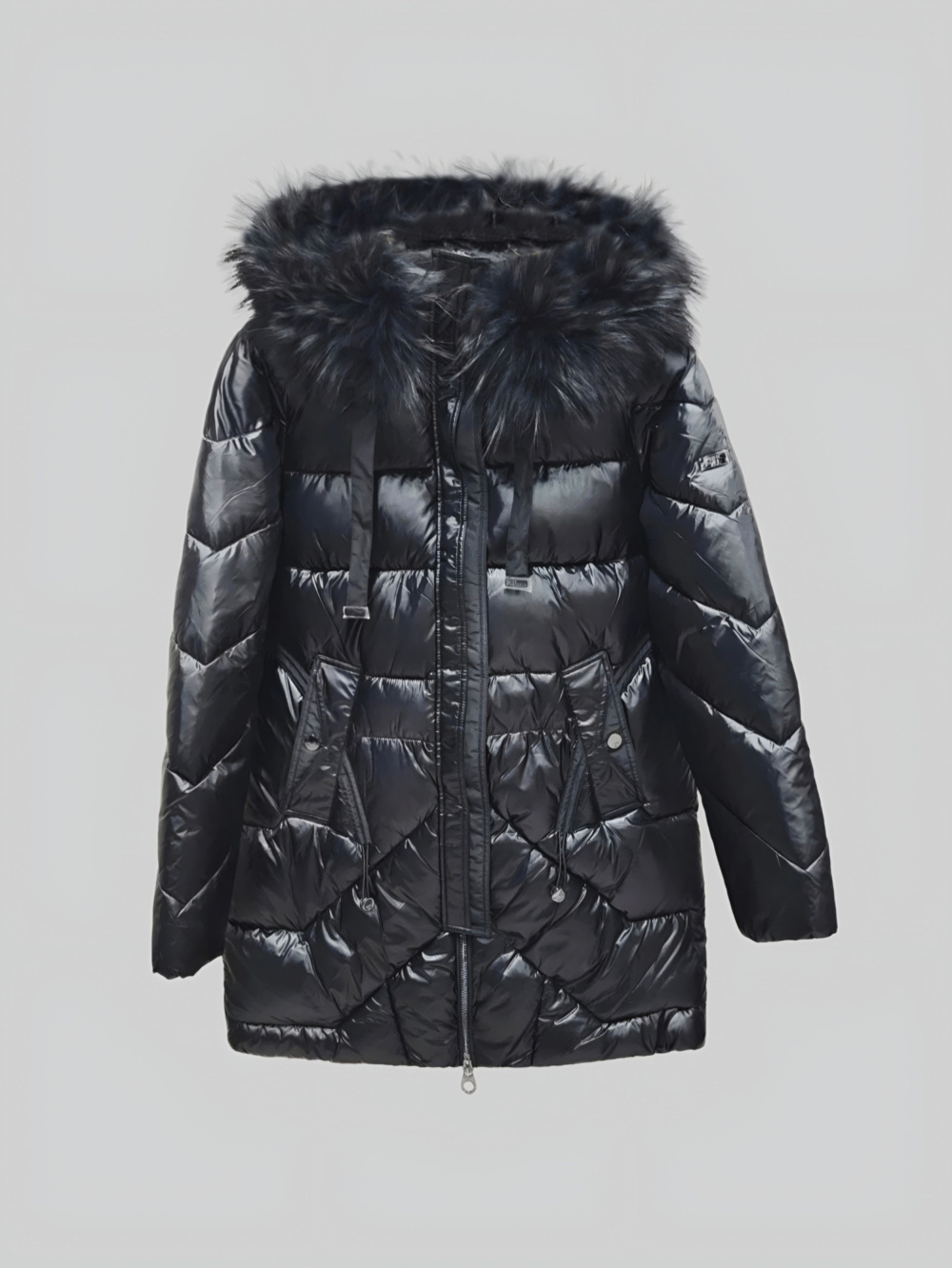 пуховик женский с капюшоном (куртка) franco vello 3671-225/24-02