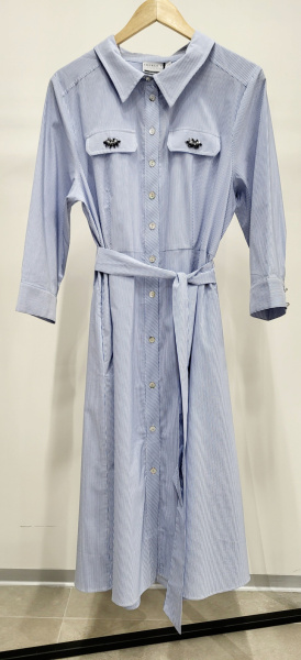 Платье-рубашка с поясом Franco Vello