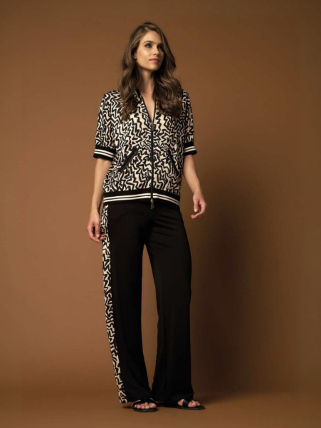 брюки donne da sogno женские 25D3890 164 beige/nero