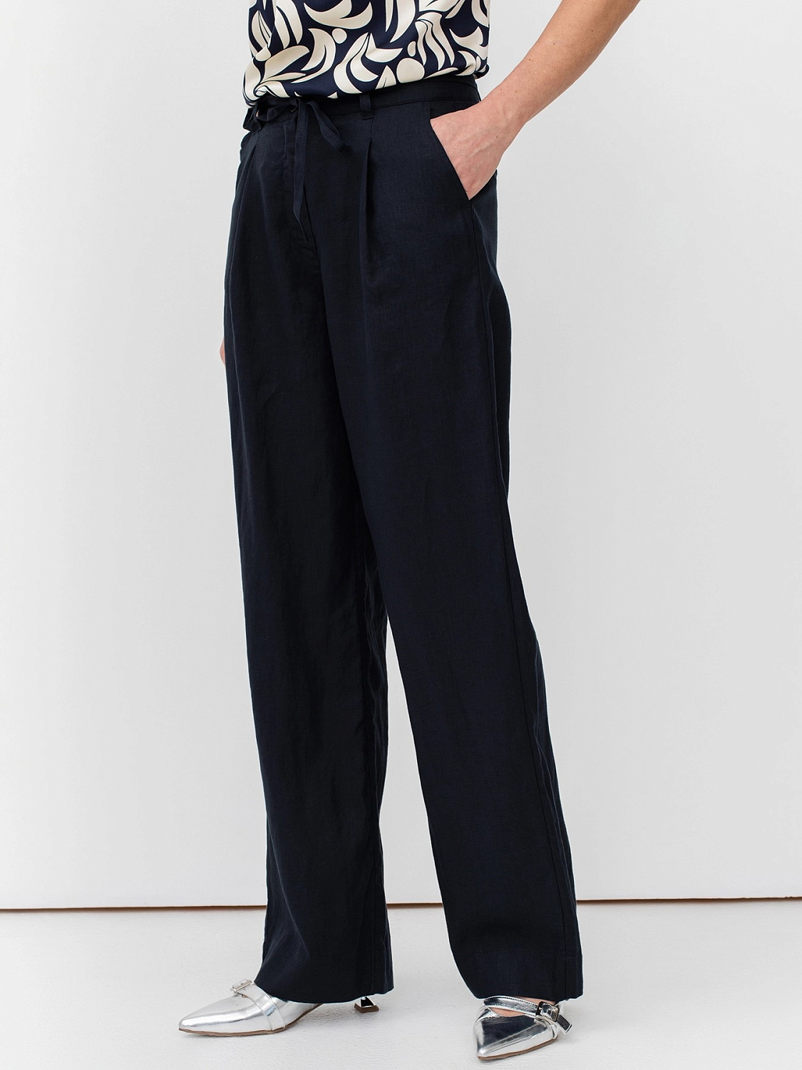 Брюки женские широкие из 100% льна Bulmer