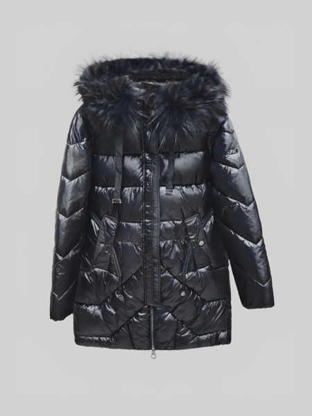 пуховик женский с капюшоном (куртка) franco vello 3671-225/24-02