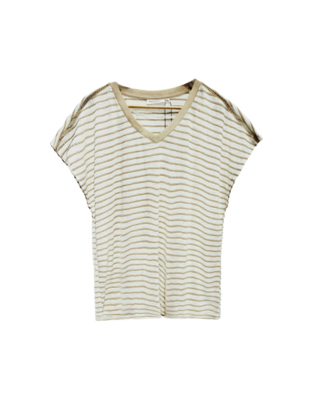 футболка женская broadway 55002281 travertine striped