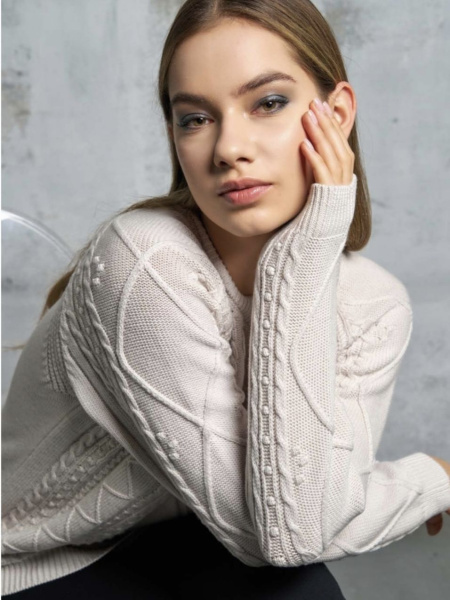 джемпер donne da sogno 24D3561 56 gesso