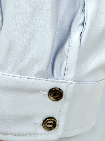 рубашка из экокожи moretti 017 голубой