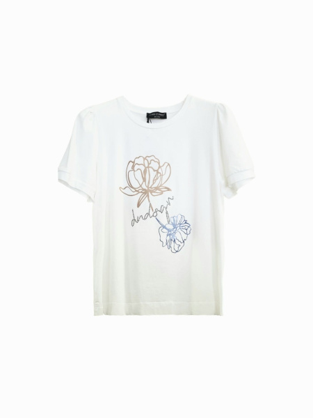 футболка donne da sogno 22D1728 04 bianco