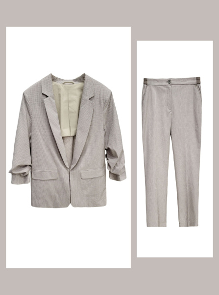 жакет женский franco vello 6177-124/24-01 gabbia beige-611