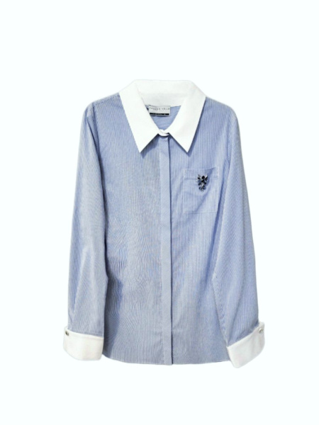 блуза (рубашка) franco vello 2746-124/24-01 sielo sereno-302