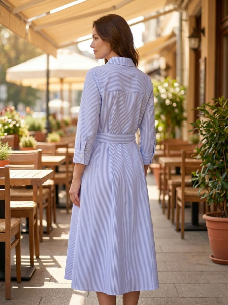 Платье-рубашка с поясом Franco Vello