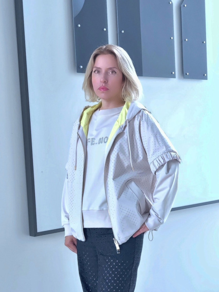 жилет двухсторонний с капюшоном franco vello 3766-125/25-01